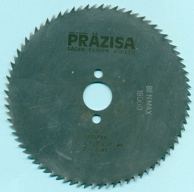 PRÄZISA Jnnsch Chrom-Vanadium Kreissägeblatt Type B Feinzahn Ø 130 mm, Bohrung 20 mm