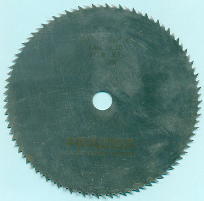 PRÄZISA Jännsch Chrom-Vanadium Kreissägeblatt Type B Feinzahn Ø 165 mm, Bohrung 16 mm